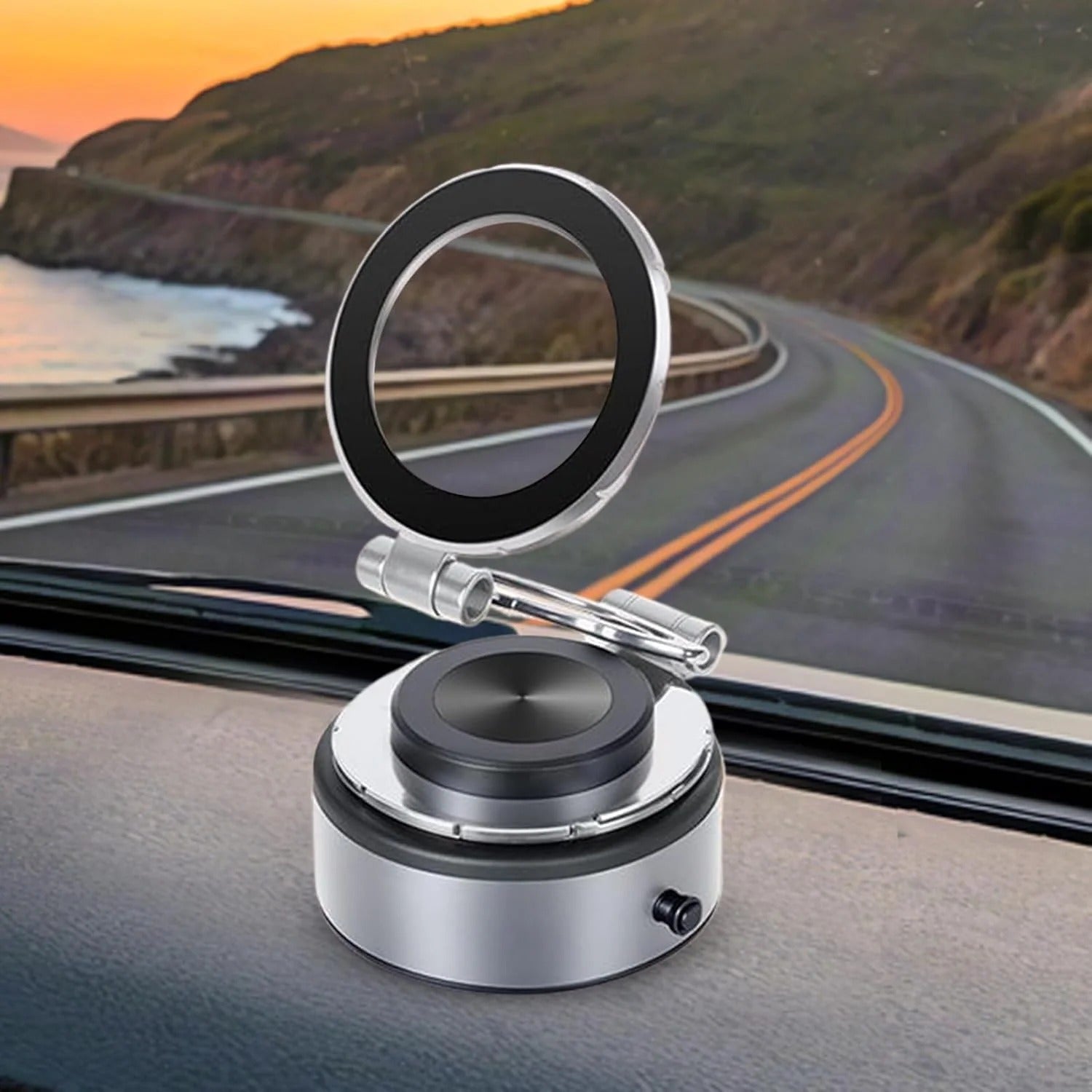Electric Car Phone Holder Wireless Charging Magnetic Phone Mount for Dashboard Auto iPhone Holder for Car Interior Accessories