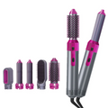 Professional 5-in-1 Hot Air Brush Hair Dryer & Styler – Volumizing, Straightening, Curling Tool