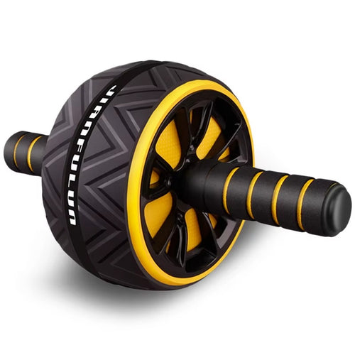 Abdominal Roller Exercise Wheel Mute Fitness Equipment for Arms Back Belly Core Training Free Knee Pad for Men and Women