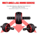 Abdominal Roller Exercise Wheel Mute Fitness Equipment for Arms Back Belly Core Training Free Knee Pad for Men and Women